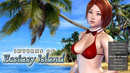 Interns of Ecstasy Island Adult Game Cover