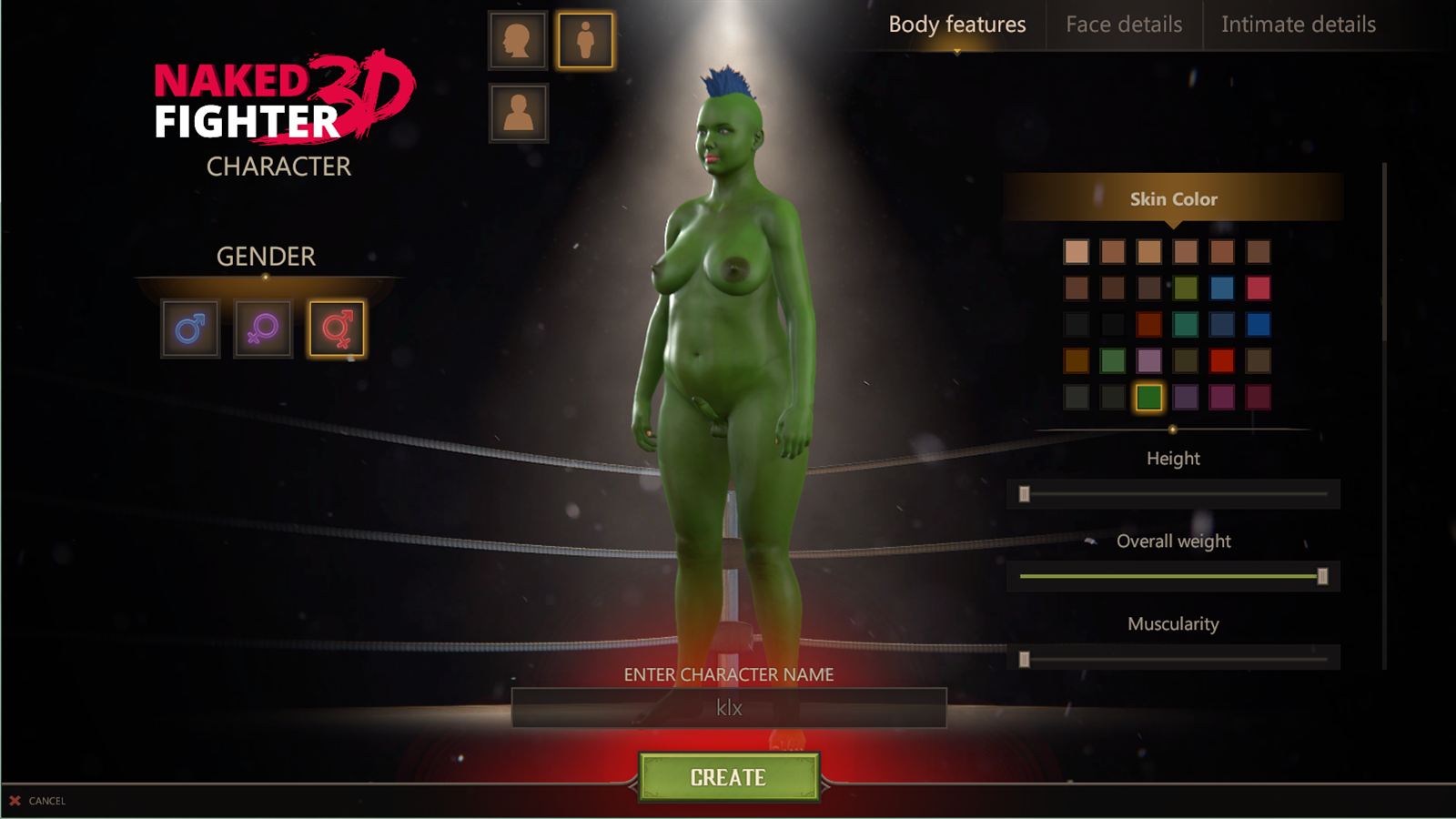 Naked Fighter 3D Adult Game Screenshot (4) .