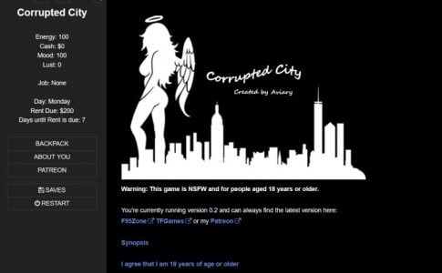 Corrupted City Adult Game Cover