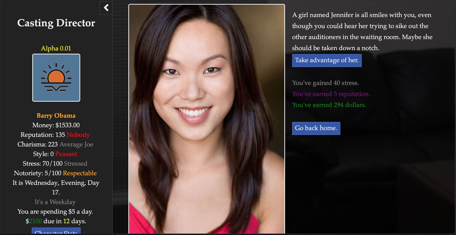 Casting director porn game