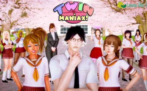 Twin Maniax! Adult Game Cover