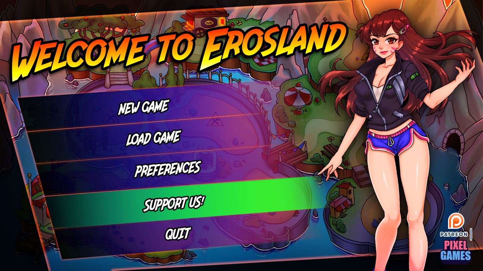 Welcome to Erosland Ren'py Porn Sex Game v.0.0.8 Download for Windows,  MacOS, Linux, Android