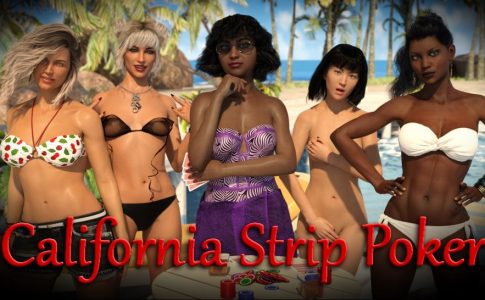 California Strip Poker Adult Game Cover