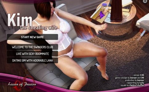 Kim The Cheating Wife Adult Game Cover