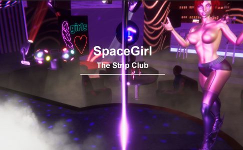 SpaceGirl Retro - Strip Club Adult Game Cover