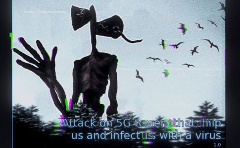 Attack on 5G towers that chip us and infect us with a virus Adult Game Cover