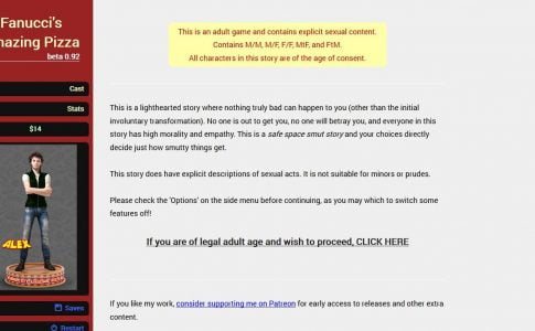 Fanucci’s Amazing Pizza Adult Game Cover