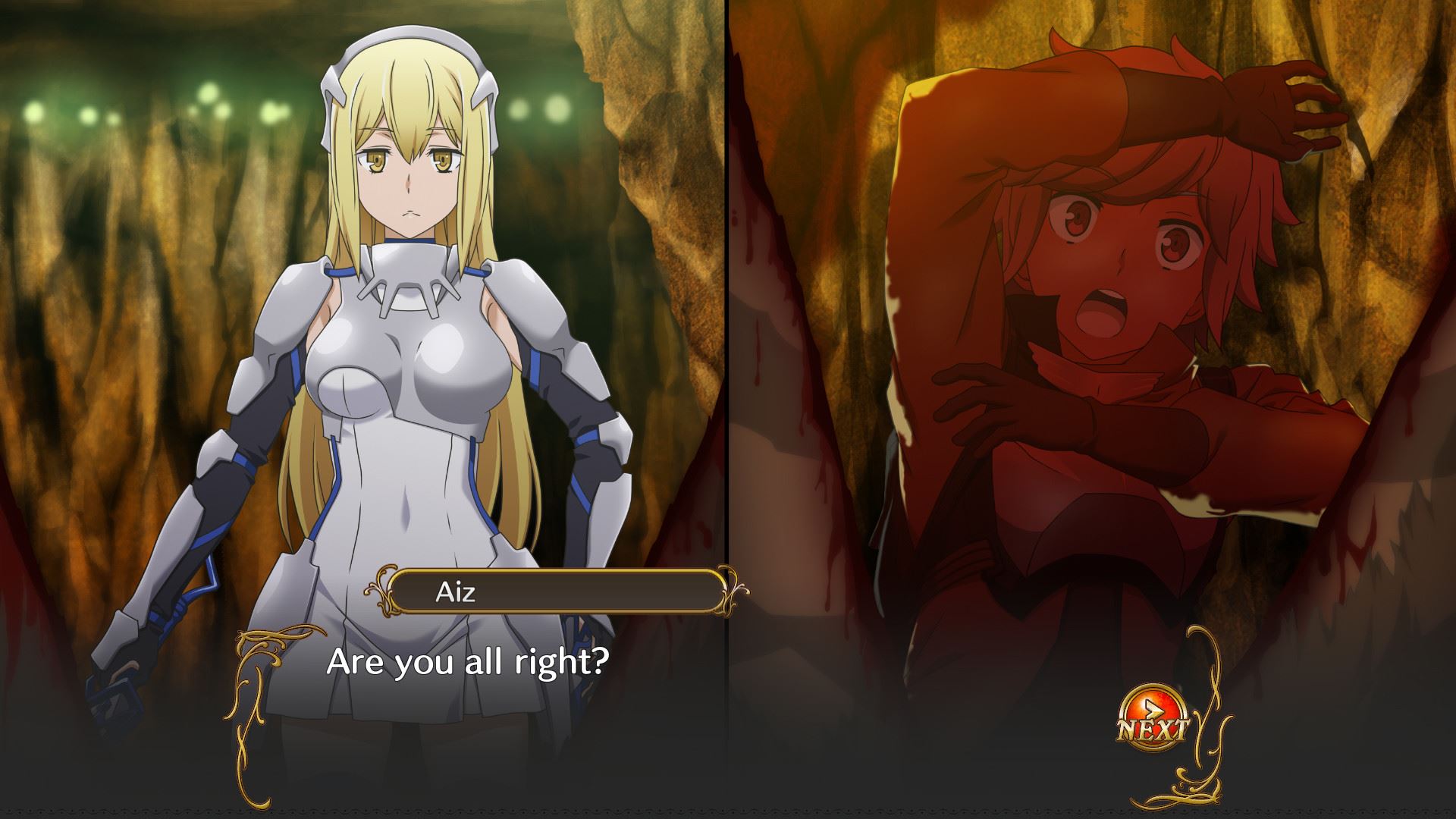 Girls in a dungeon porn animation game