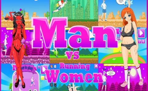 Man vs Running Women Adult Game Cover