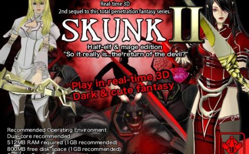 Real-time 3D total violation fantasy ’’SKUNK2’’ Half elf And mage edition Adult Game Cover