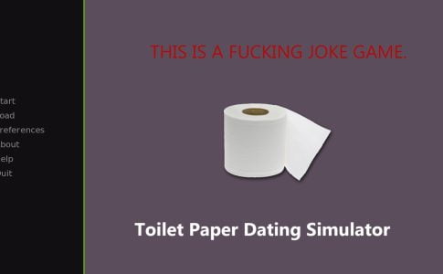 Toilet Paper Dating Simulator Adult Game Cover
