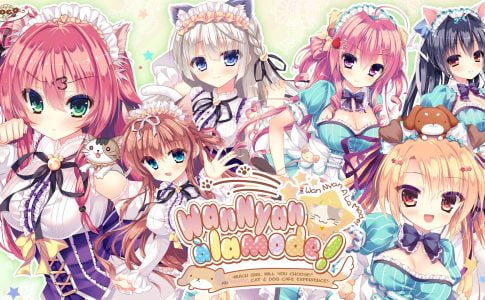 WanNyan a la mode! Which Girl Will You Choose An Erotic Cat And Dog Cafe Experience Adult Game Cover