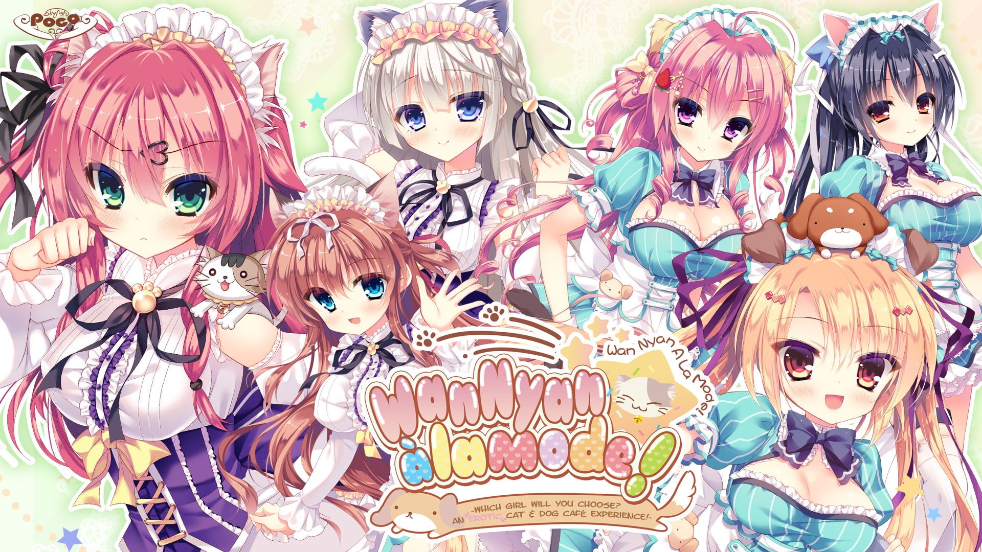 Anime Girl Cat Dog Porn - WanNyan a la mode! Which Girl Will You Choose? An Erotic Cat And Dog Cafe  Experience Others Porn Sex Game v.Final Download for Windows