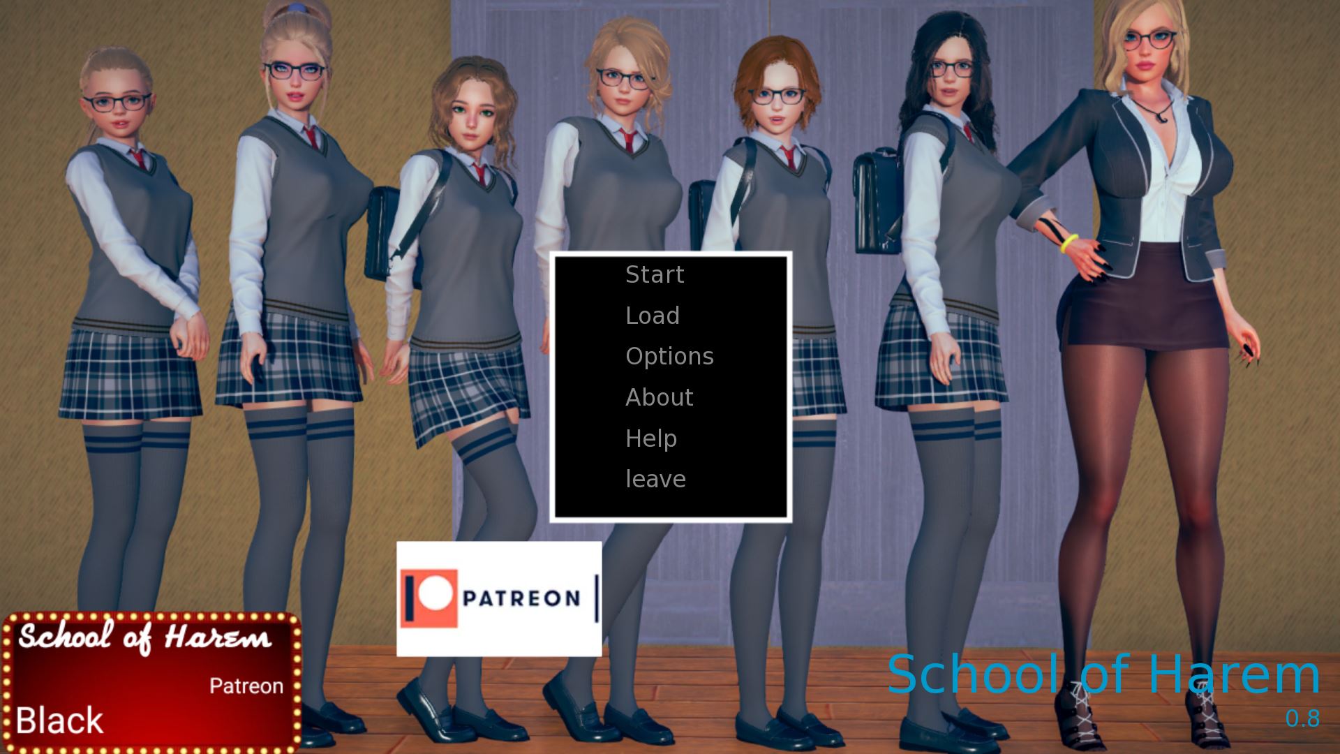 Black Harem Porn - School of Harem Ren'py Porn Sex Game v.0.7.1a Download for Windows, MacOS,  Linux, Android