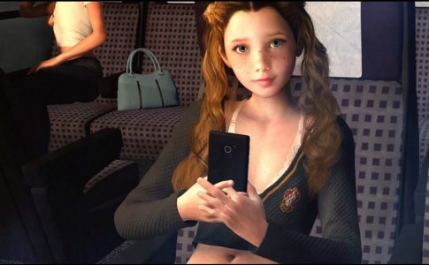 A Girl on a Train Adult Game Cover