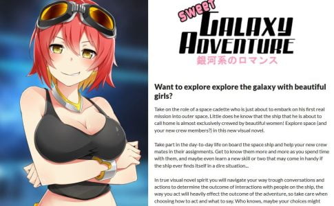 Sweet Galaxy Adventure Adult Game Cover