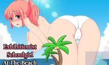 Exhibitionist Schoolgirl At Beach - 1.01 18+ Adult game cover