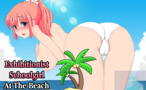 Exhibitionist Schoolgirl At Beach Adult Game Cover