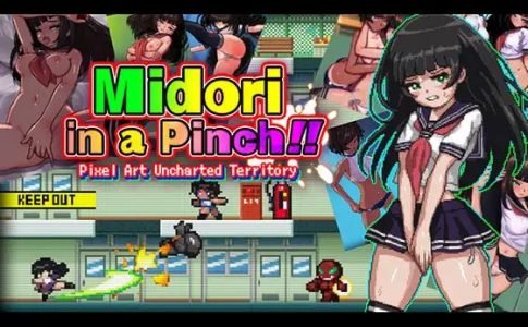 Midori in a Pinch Pixel Art Uncharted Territory Adult Game Cover