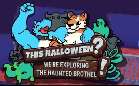 This Halloween We’re Exploring the Haunted Brothel! Adult Game Cover