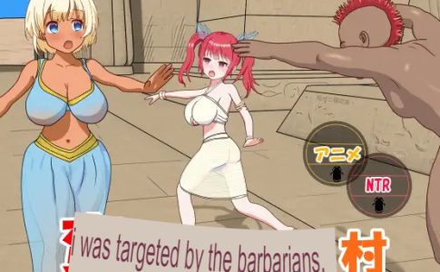 A village targeted by barbarians a simulation where the entire village is cuckolded Adult Game Cover