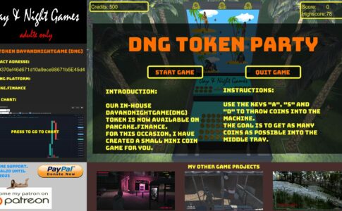 DNG Token Party Adult Game Cover