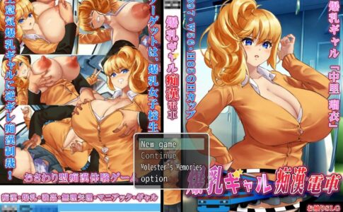 Busty Gal and the Train Molester Adult Game Cover