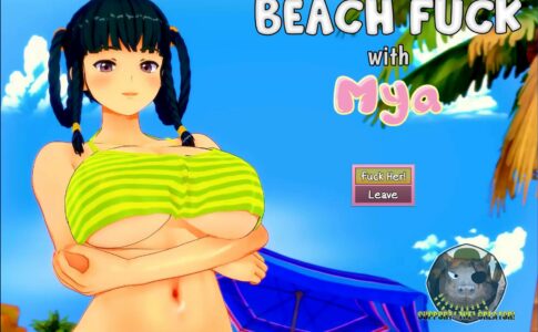 Beach Fuck with Mya Adult Game Cover