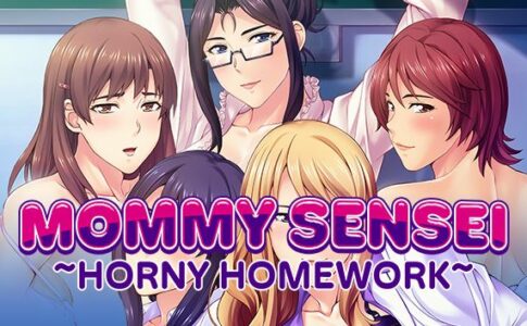 Mommy Sensei Horny Homework Adult Game Cover