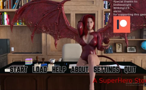 A SuperHero Story Adult Game Cover