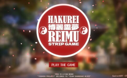 Hakurei Reimu Strip Game Adult Game Cover