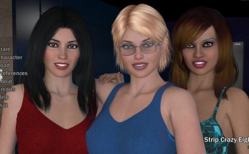 Strip Crazy Eights Adult Game Cover