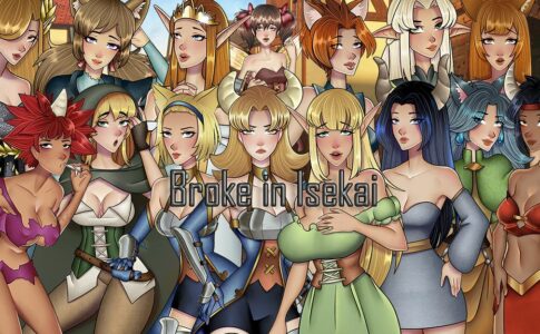 Broke in Isekai Adult Game Cover