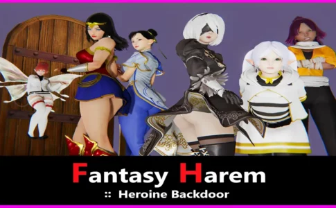 Fantasy Harem Heroine Backdoor Adult Game Cover