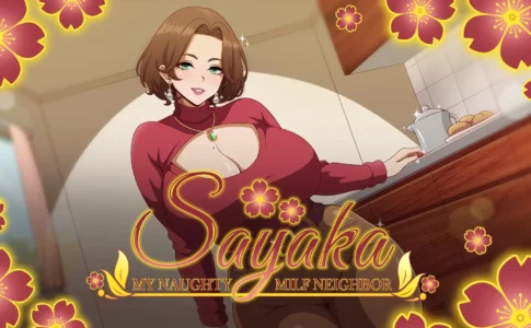 Sayaka My Naughty Milf Neighbor Adult Game Cover