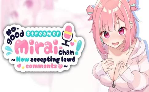 No-good Streamer Mirai-chan! (Now accepting lewd comments) Adult Game Cover