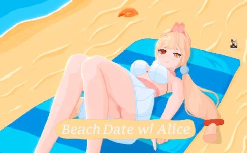 Beach Date with Alice Adult Game Cover