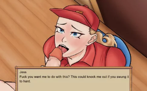 Delivery girl. Adult Game Cover