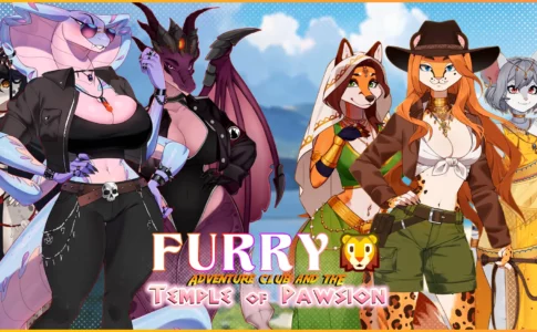 Furry Adventure Club and the Temple of Pawsion Adult Game Cover