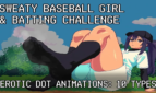 Sweaty Baseball Girl And Batting Challenge Cover